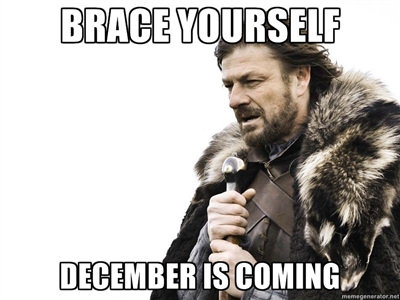 Brace yourself: ya llega Diciembre
